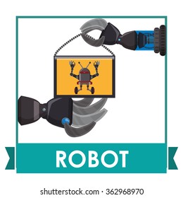 Robot icon design 