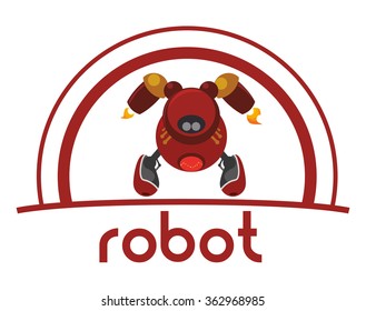 Robot icon design 