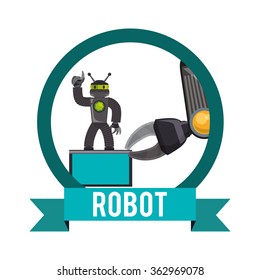 Robot icon design 