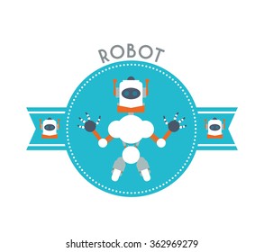 Robot icon design 