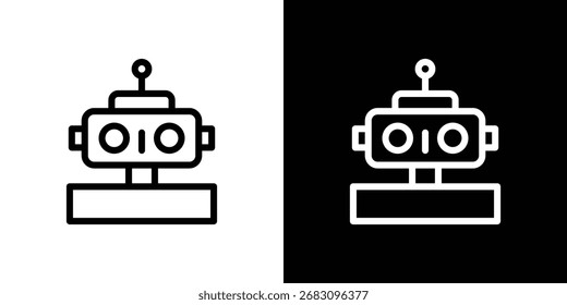 Iconos del icono del robot. Elementos de diseño para el App o el Web