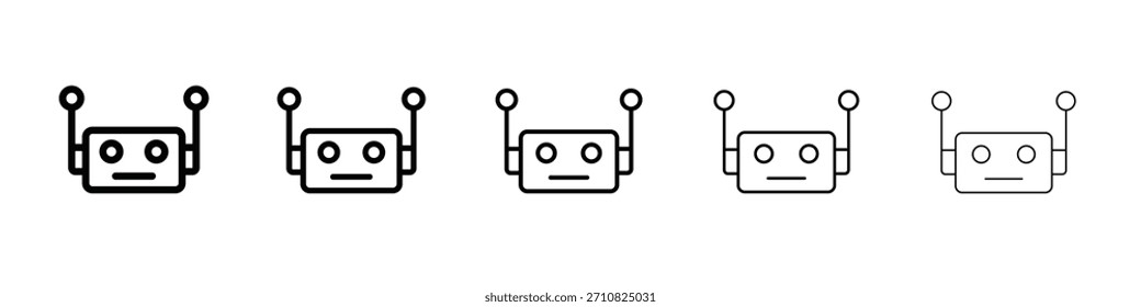 Ícone de robô design, logo, app, UI. Ilustração vetorial, EPS