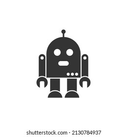 Robot icon design template vector isolated illustration