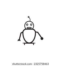 robot icon design vector illustration

