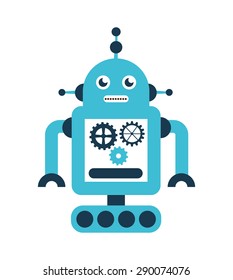 robot icon design, vector illustration eps10 graphic 