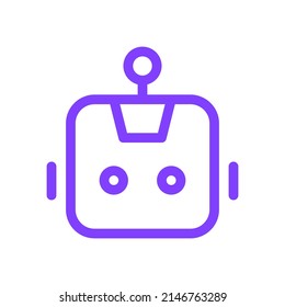 Robot icon design vector template. Tech bot icon illustration.
