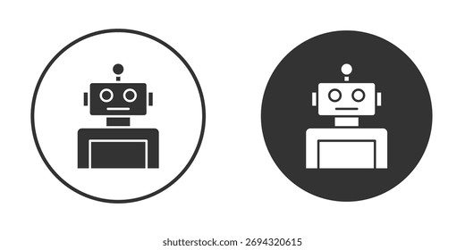Ícone de robô projetor vetores, ilustração de vetor
