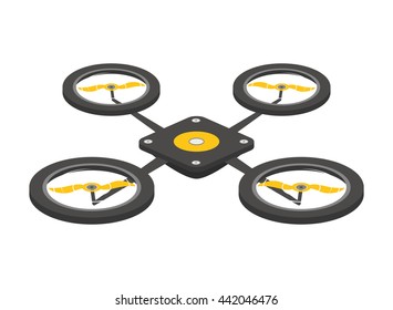 robot icon. Drone design. Vector graphic