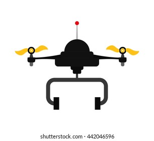 robot icon. Drone design. Vector graphic
