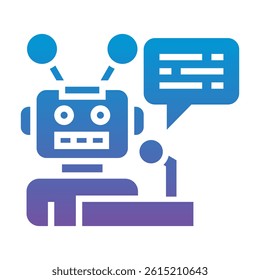 Robot Icon Element For Design