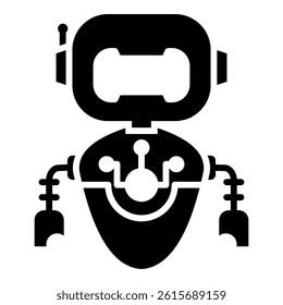 Robot Icon Element For Design