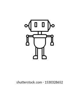 Robot icon. Element of future business thin line icon