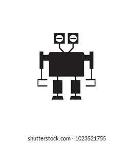 robot icon. Element of robots for advertising signs, mobile concept and web apps. Icon for website design and development, app development. Premium icon on white background