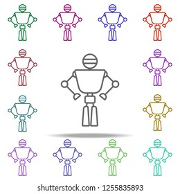 robot icon. Elements of intelligence in multi color style icons. Simple icon for websites, web design, mobile app, info graphics