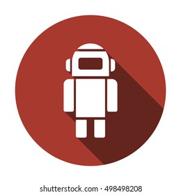 Robot icon. Flat design.