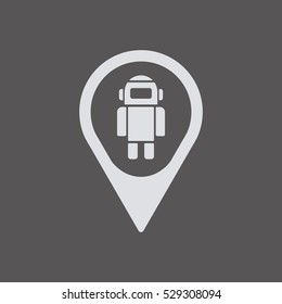Robot icon. Flat design.
