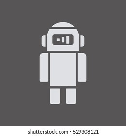 Robot icon. Flat design.