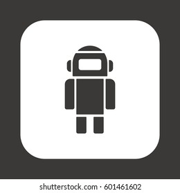 Robot icon. Flat design.