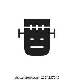 Robot icon Flat line illustration