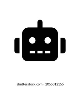 robot Icon. Flat style design isolated on white background. Vector illustration