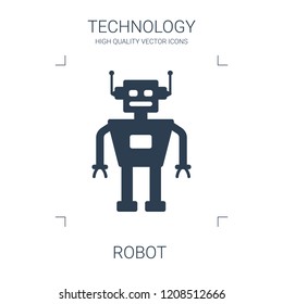 robot icon. high quality filled robot icon on white background. from technology collection flat trendy vector robot symbol. use for web and mobile