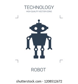 robot icon. high quality filled robot icon on white background. from technology collection flat trendy vector robot symbol. use for web and mobile