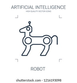 robot icon. high quality line robot icon on white background. from artificial intelligence collection flat trendy vector robot symbol. use for web and mobile