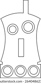 Robot Icon, icons in vibrant and outline styles, showcasing playful designs, ideal for technology, and futuristic projects. Digital artificial intelligence chatbot, friendly Electric cyborg agent