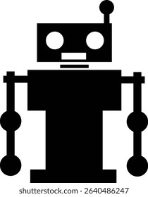 Robot Icon, icons in vibrant and outline styles, showcasing playful designs, ideal for technology, and futuristic projects. Digital artificial intelligence chatbot, friendly Electric cyborg agent