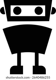 Robot Icon, icons in vibrant and outline styles, showcasing playful designs, ideal for technology, and futuristic projects. Digital artificial intelligence chatbot, friendly Electric cyborg agent