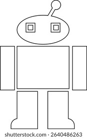Robot Icon, icons in vibrant and outline styles, showcasing playful designs, ideal for technology, and futuristic projects. Digital artificial intelligence chatbot, friendly Electric cyborg agent
