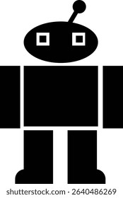 Robot Icon, icons in vibrant and outline styles, showcasing playful designs, ideal for technology, and futuristic projects. Digital artificial intelligence chatbot, friendly Electric cyborg agent