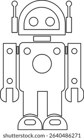 Robot Icon, icons in vibrant and outline styles, showcasing playful designs, ideal for technology, and futuristic projects. Digital artificial intelligence chatbot, friendly Electric cyborg agent