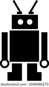 Robot Icon, icons in vibrant and outline styles, showcasing playful designs, ideal for technology, and futuristic projects. Digital artificial intelligence chatbot, friendly Electric cyborg agent