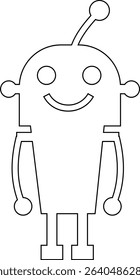 Robot Icon, icons in vibrant and outline styles, showcasing playful designs, ideal for technology, and futuristic projects. Digital artificial intelligence chatbot, friendly Electric cyborg agent