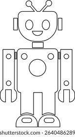 Robot Icon, icons in vibrant and outline styles, showcasing playful designs, ideal for technology, and futuristic projects. Digital artificial intelligence chatbot, friendly Electric cyborg agent