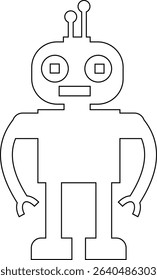 Robot Icon, icons in vibrant and outline styles, showcasing playful designs, ideal for technology, and futuristic projects. Digital artificial intelligence chatbot, friendly Electric cyborg agent