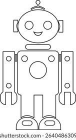 Robot Icon, icons in vibrant and outline styles, showcasing playful designs, ideal for technology, and futuristic projects. Digital artificial intelligence chatbot, friendly Electric cyborg agent