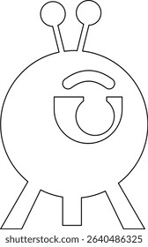 Robot Icon, icons in vibrant and outline styles, showcasing playful designs, ideal for technology, and futuristic projects. Digital artificial intelligence chatbot, friendly Electric cyborg agent