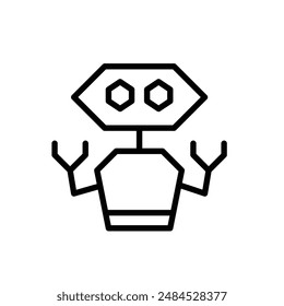 Robot Icon, Ideal for Technology and Innovation Illustrations