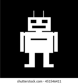 Robot icon illustration design