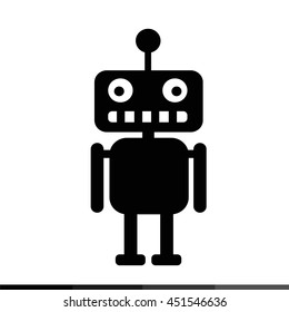 Robot icon illustration design