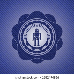 Robotersymbol auf denem Hintergrund