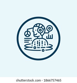 icono robot aislado en fondo blanco de la colección de la industria. símbolo de robot moderno y de moda para logotipo, web, aplicación