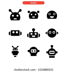 robot icon isolated sign symbol vector illustration - Collection of high quality black style vector icons

