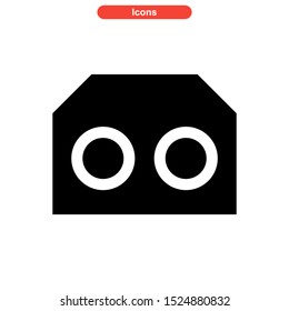 robot icon isolated sign symbol vector illustration - high quality black style vector icons
