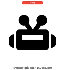 robot icon isolated sign symbol vector illustration - high quality black style vector icons
