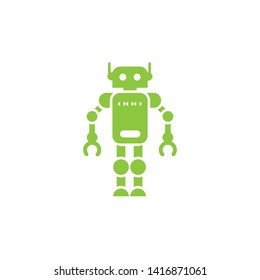 robot icon, logo design template