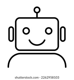 Robot Icon Logo Design Vector Template Illustration Sign And Symbol Pixels Perfect