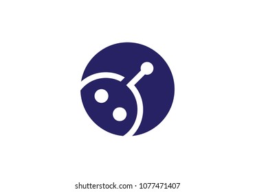 robot icon logo vector template